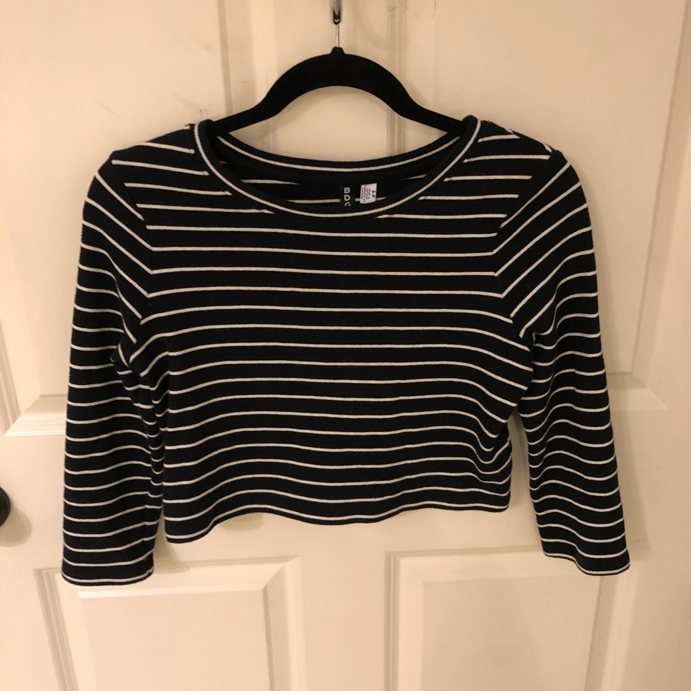 BDG Navy Blue Crop Top